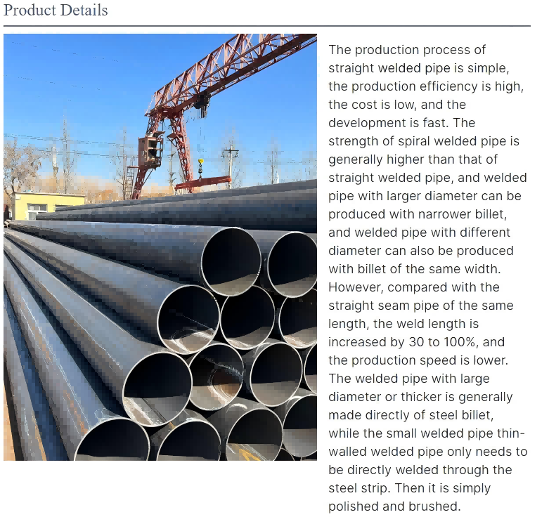 Spiral Welded Stainless Steel Pipe Spiral Welded Stainless Steel Pipe